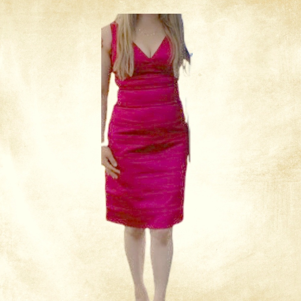 Fuchsia color dress